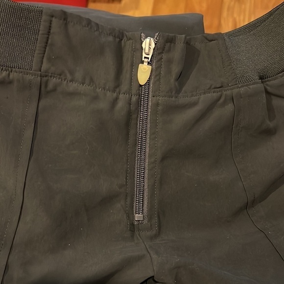 FILA women’s Scarpello Capri sport gray pants Sz L new‎ zipper elastic waist - Picture 5 of 7